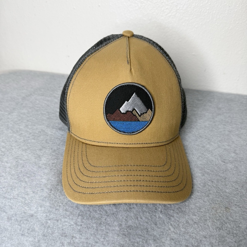 Pistil Brown Gray Spike Trucker Mesh Back Adjustable Outdoor Hat